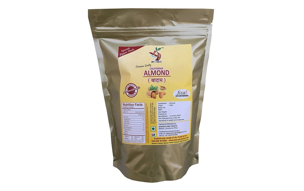 Shara's California Almond    Pack  500 grams